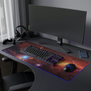 The Horse Forged from starlight LED Gaming Mouse Pad