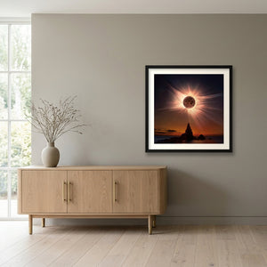 A Darkening Horizon — 50×50cm, 20×20" Black Frame