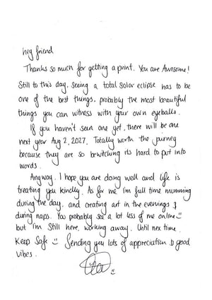 A Darkening Horizon — A letter from the artist